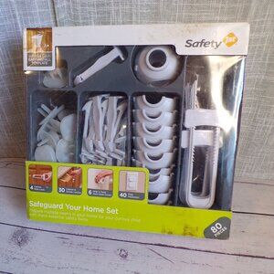 White Safety 1st Home Safeguarding 80-Piece Set, Baby-Proofing Kit